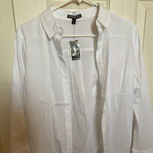 Express White Button Down Shirt
